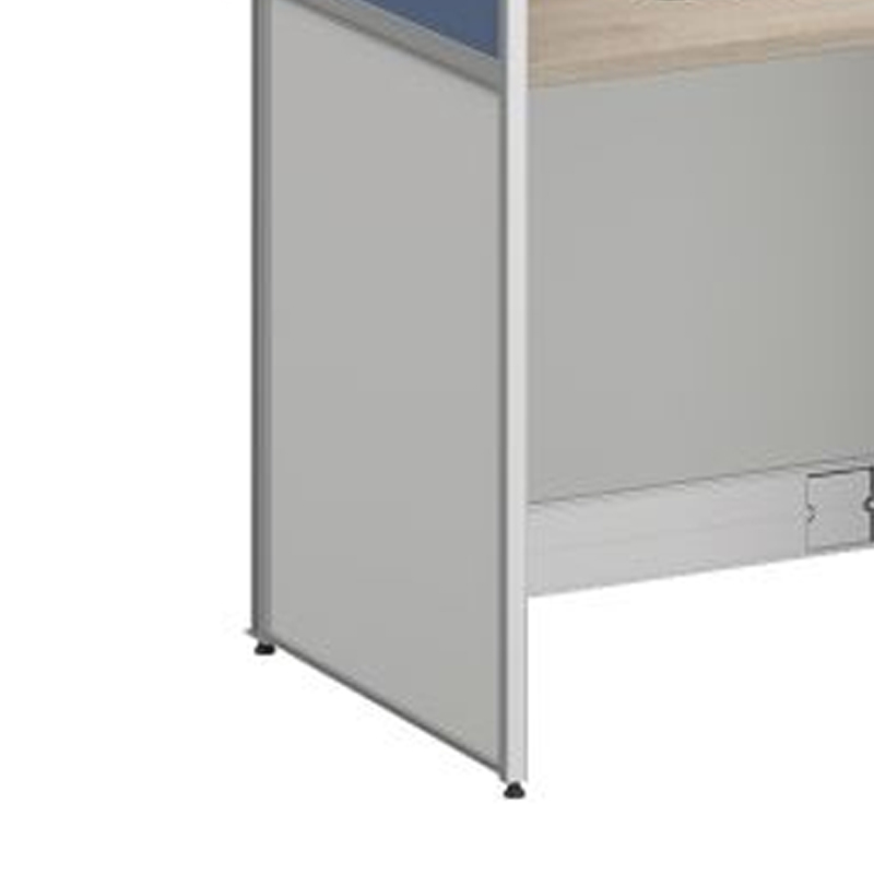 臻远ZYGW-086职员桌办公桌屏风工作卡位 直排三人位高清大图