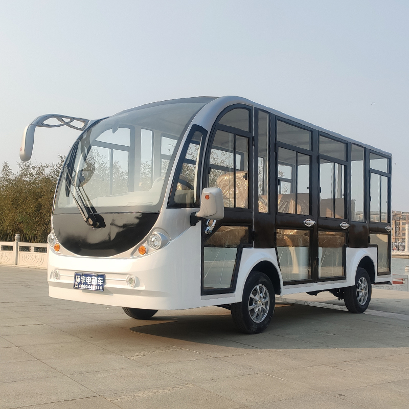 环宇首骐景区旅游观光车酒店售楼处看房接待车全封闭电动观光车校园