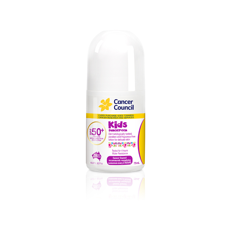澳洲防晒cancer council 儿童防晒霜宝宝防晒霜滚珠SPF50+ 75ml