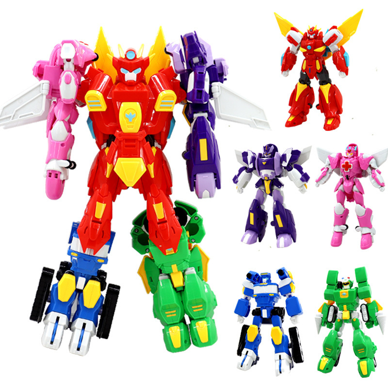 侠小心粗心花心甜心变形机器人男孩玩具生日礼物 豪华版开心机车侠