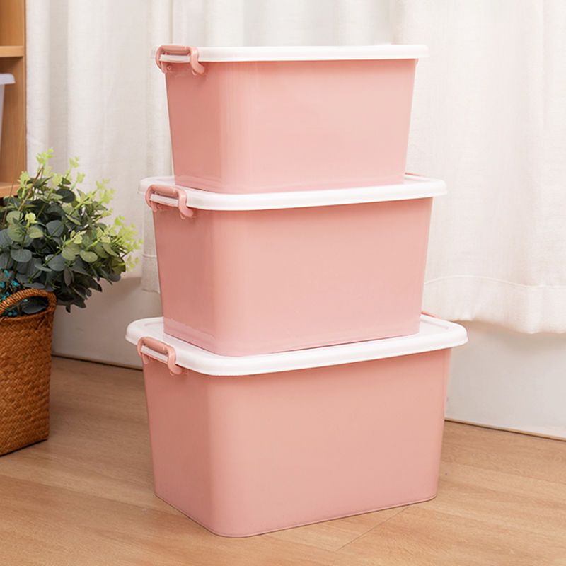 塑料收纳盒透明有盖收纳箱衣服搬家整理箱玩具杂物储物装书整理箱