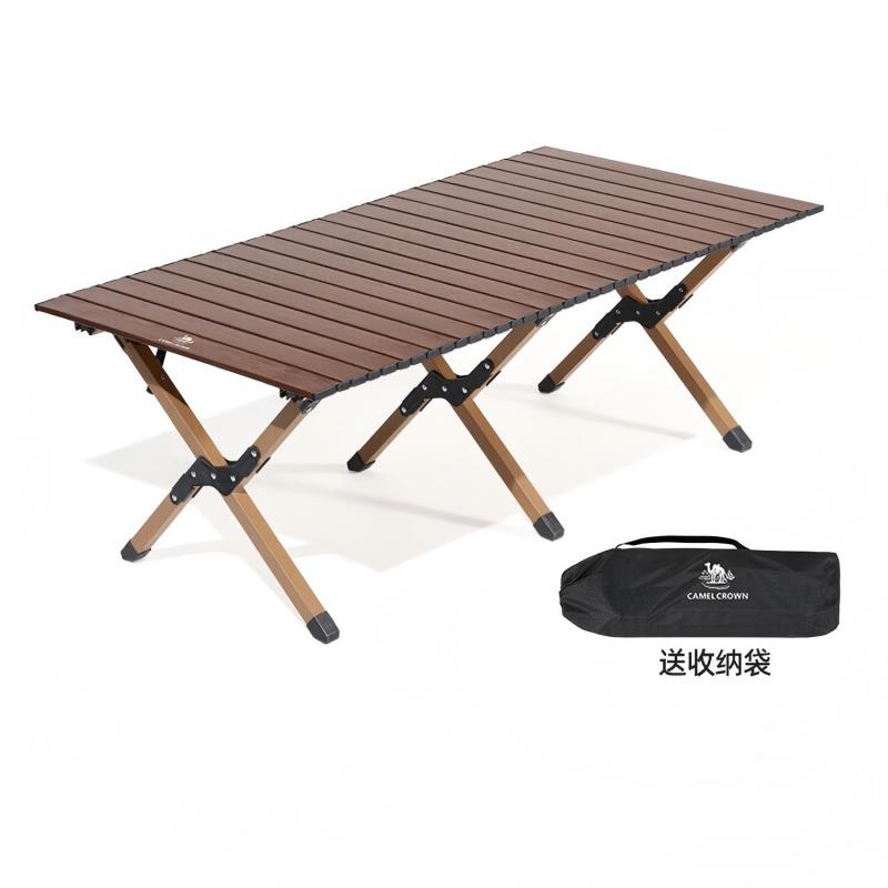 骆驼(CAMEL)户外蛋卷桌露营桌椅野营装备用品野营野餐折叠桌 173CJ00115高清大图