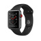 Apple Watch Series3 智能手表(GPS+蜂窝网络款 42毫米 深空灰色铝金属表壳黑色运动型表带 MQQT2CH/A)