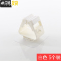 三维工匠免打孔拖把架挂钩强力承重墙壁粘胶卫生间壁挂粘钩收纳神器置物夹 白色5个装