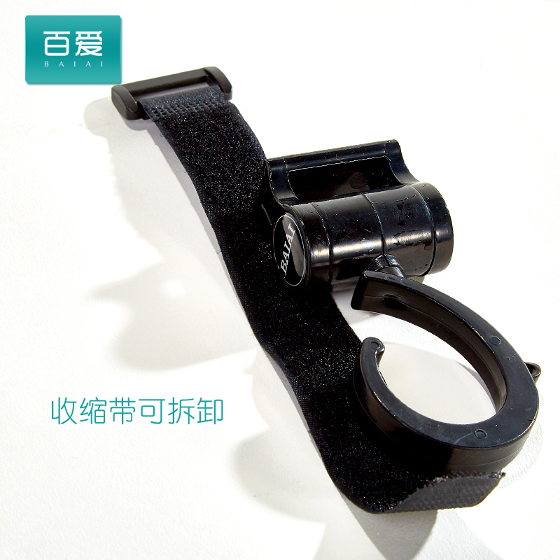 百爱推车可旋转婴儿车挂钩2只装(铝合金材质)适合3岁宝宝推车使用可承重20KG