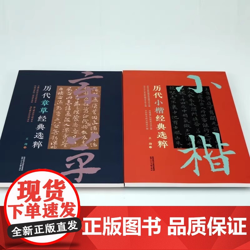 历代小楷经典选粹 历代章草经典选粹 共2册 书法碑帖赏析书籍 书法鉴赏 陕西人民美术出版社高清大图