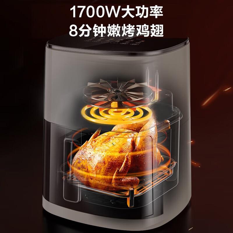 苏泊尔空气炸锅 家用多功能 大容量 烤箱一体机 无油低脂煎炸锅 KD60D79苏泊尔空气炸锅 6L高清大图