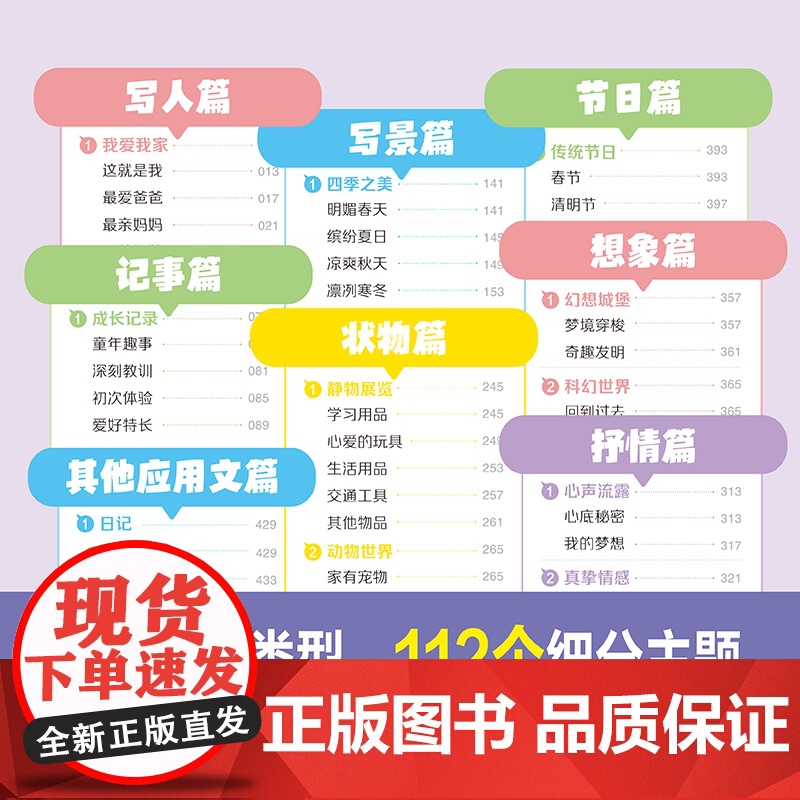 一查就有的作文素材词典 多功能小学生大语文作文素材大全词典好词好句好段好开头好结尾名人名言谚语歇后语彩图写作阅读素材故事高清大图