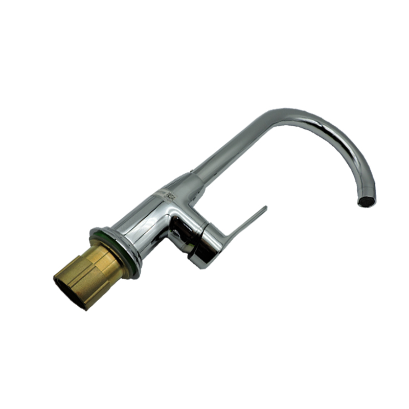 冷热水龙头 全铜菜盆冷热单孔双水龙头5216+2根60cm软管 NF-127 个高清大图