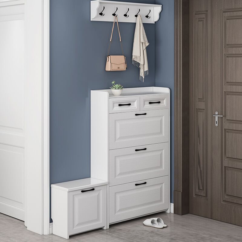 欧扇简约现代超薄鞋柜简易组装17厘米厅柜大容量经济型鞋柜定制 50长