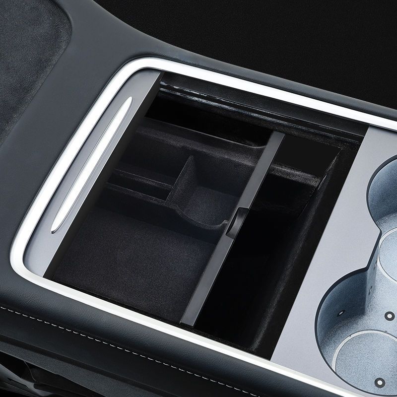 适用于21款特斯拉model3y中控储物盒置物盒扶手箱内饰改装配件中控