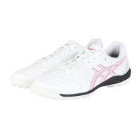 ASICS足球训练鞋男子五人制宽版防滑TF人造草EVA缓震鞋白粉拼色 White_×_Pink 39