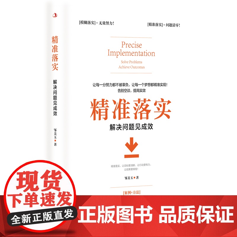 精准落实:解决问题见成效(案例+方法,突破“想得到做不到”的 一公里!)高清大图