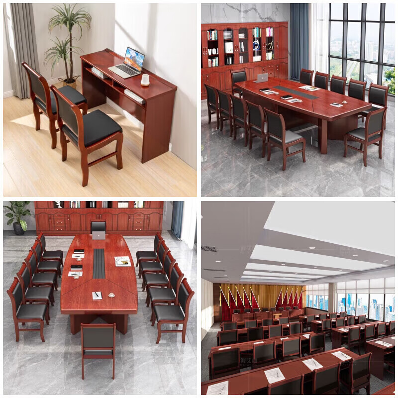 戴劲电脑椅会议椅皮革办公椅人体工学椅职员椅老板椅016棕色仿皮高清大图