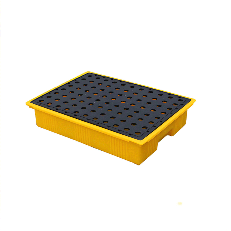 易企采 49x35.5x10cm废危化学品油桶实验室桌面防渗漏塑料托盘盛漏防溢漏油桶栈板托盘