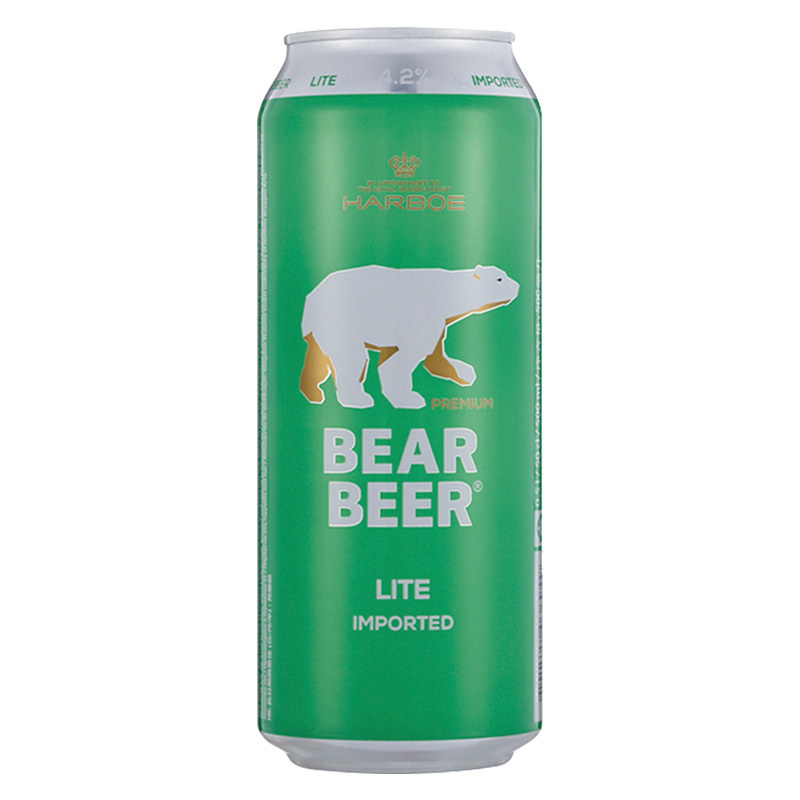 德国进口 哈尔博(Harboe)熊牌清爽啤酒500ml*24整箱装