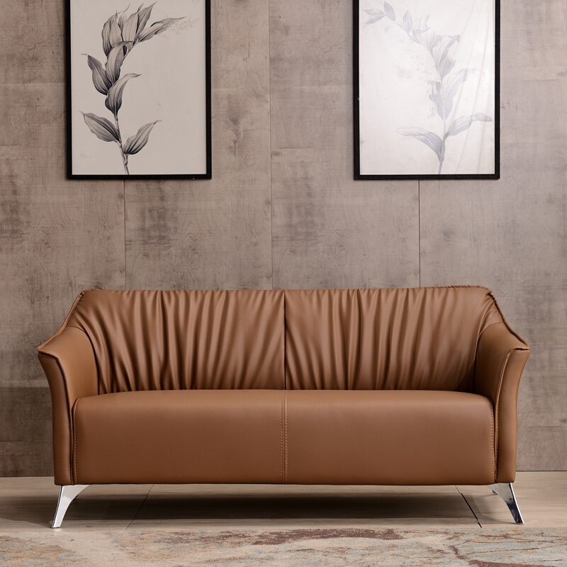 卓澳zhuoao办公沙发组合办公家具商务沙发会客接待沙发洽谈沙发棕色no