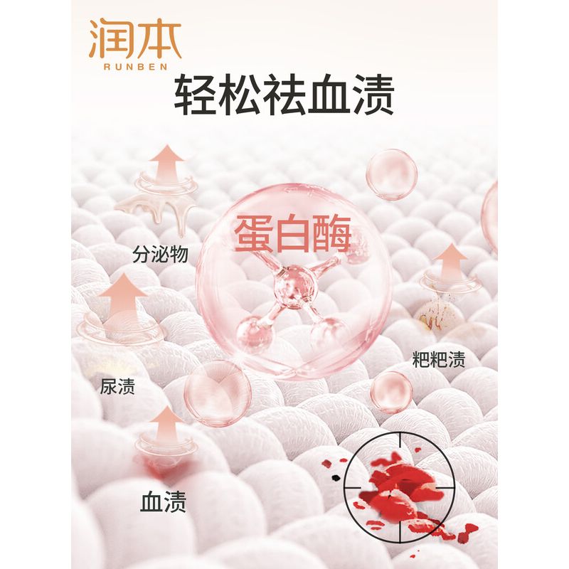 润本内衣专用洗衣液(成人)300ml高清大图