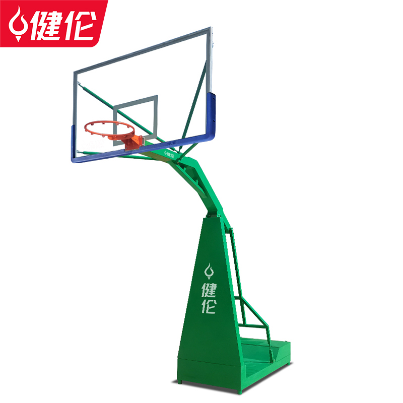健伦加厚移动篮球架 成人标准户外三角凹箱篮球架