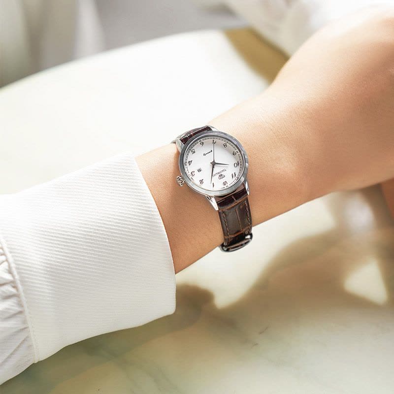 天王表(TIANWANG)手表 石英表皮带时尚休闲情侣表大气时尚男表简约休闲女士手表 3886图片