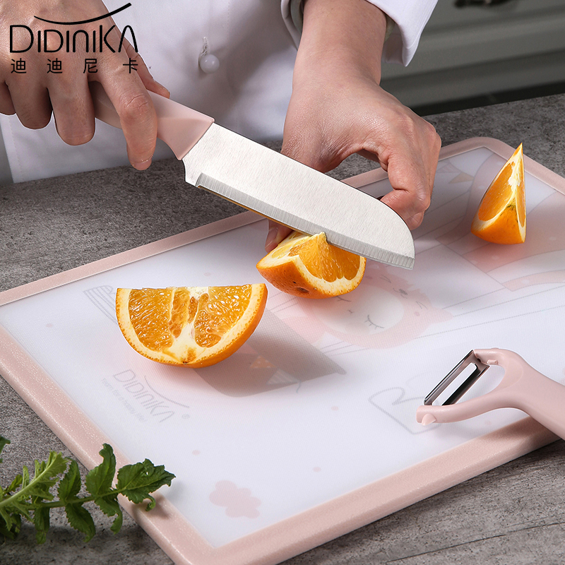 迪迪尼卡(Didinika) 婴儿刀具套装菜板菜刀厨房组合不锈钢宝宝辅食菜板4件套