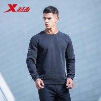 特步（Xtep）运动服男 秋季新款长袖卫衣 男装休闲时尚运动T恤套头衫