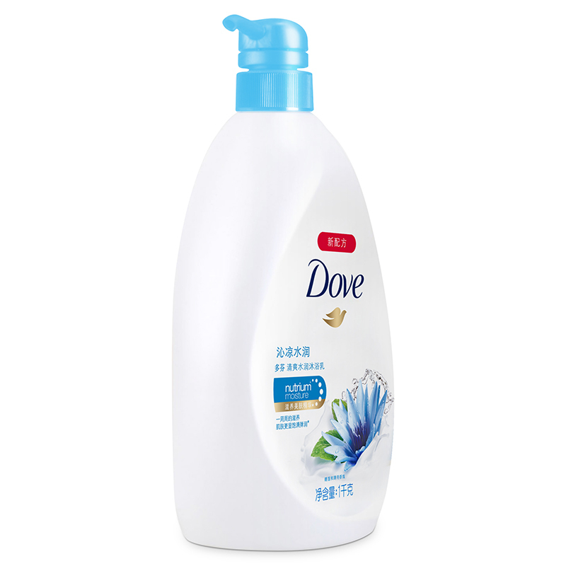 多芬(Dove)沐浴露 清爽水润沐浴乳 沁凉水润1KG[联合利华]
