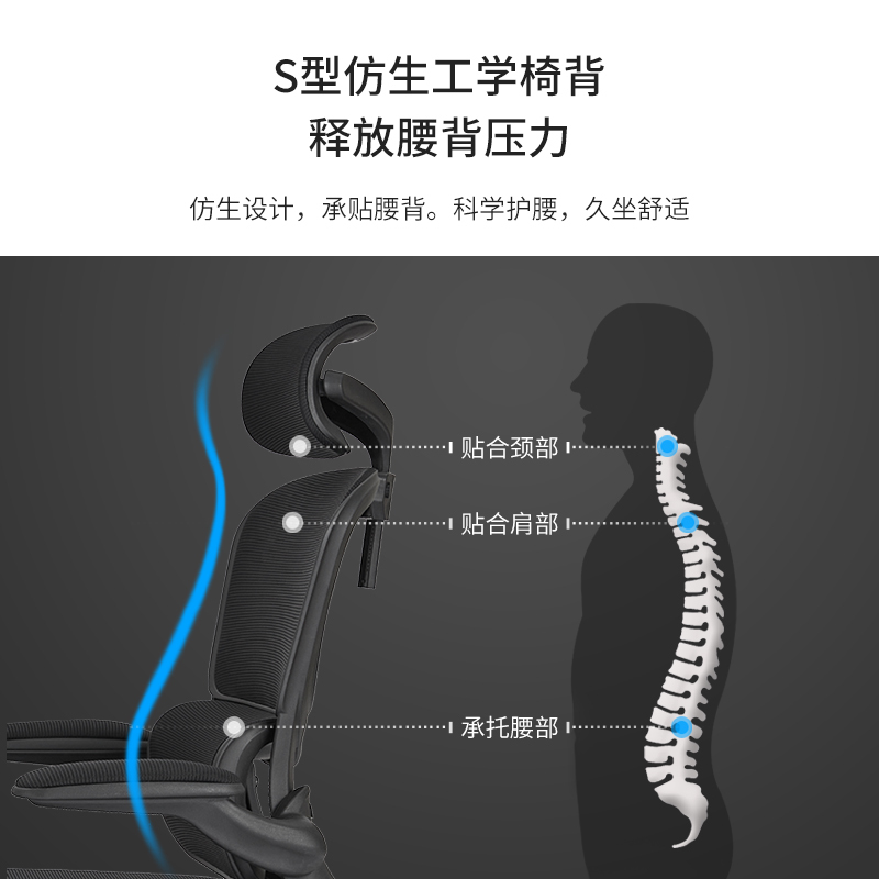 八九间电脑椅办公家用学习椅子人体工学学生升降座椅书桌转椅