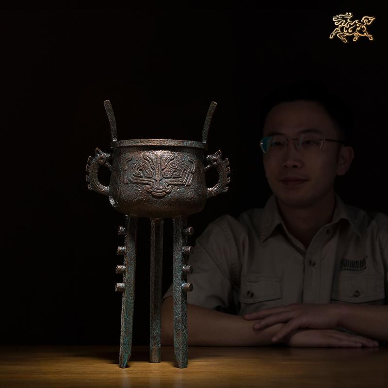 美帮汇全铜摆件 作品《鼎》 铜工艺品 家居饰品 客厅摆件高清大图