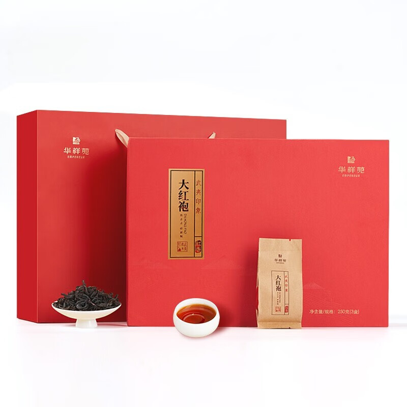 华祥苑(EMPEREUR) 茶叶大红袍武夷印象红香特级大红袍正岩乌龙茶叶礼盒送礼250g高清大图