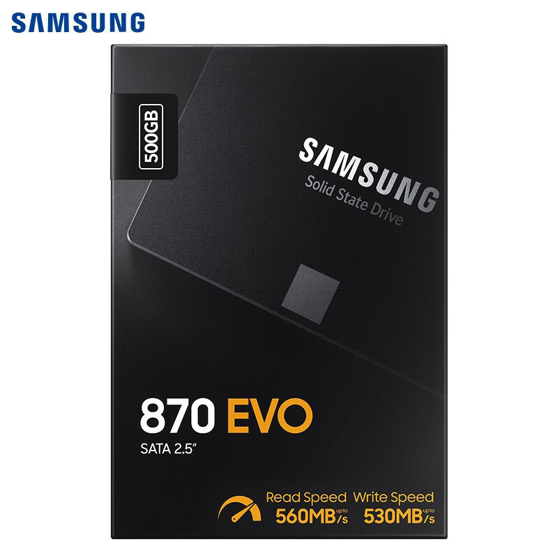 三星(SAMSUNG)500GB SSD固态硬盘 SATA3.0接口 870 EVO(MZ-77E500B)