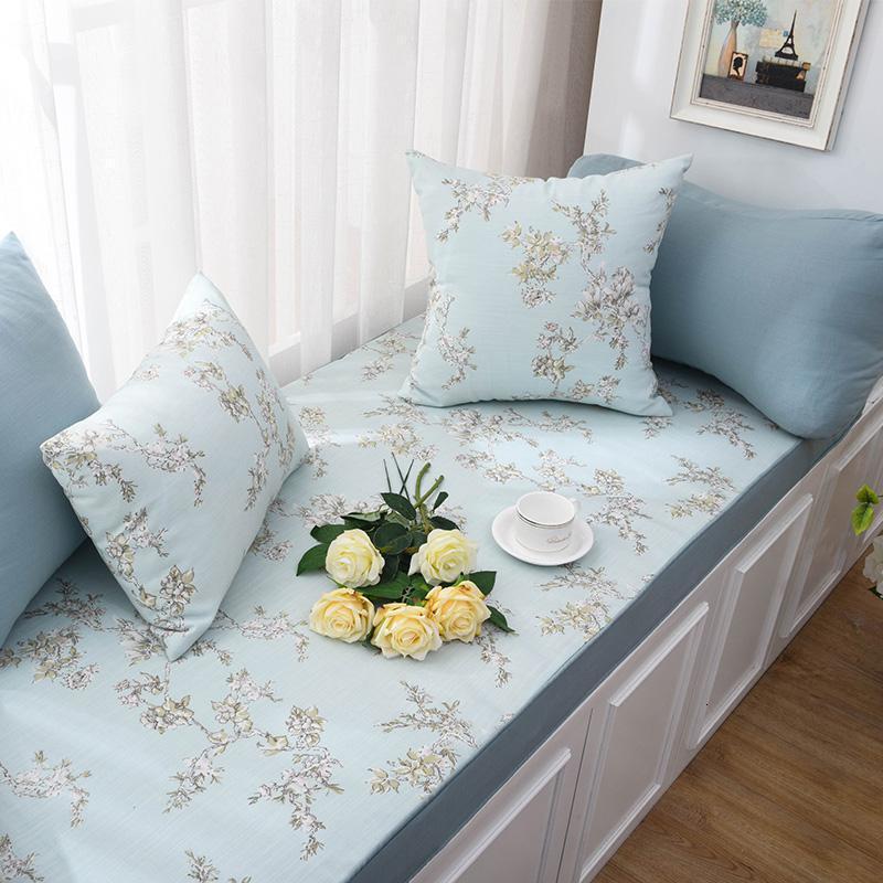 定制海绵飘窗垫窗台垫榻榻米垫子北欧风卧室阳台坐垫加厚沙发卡座 更多颜色可联系客服6cm厚度海绵