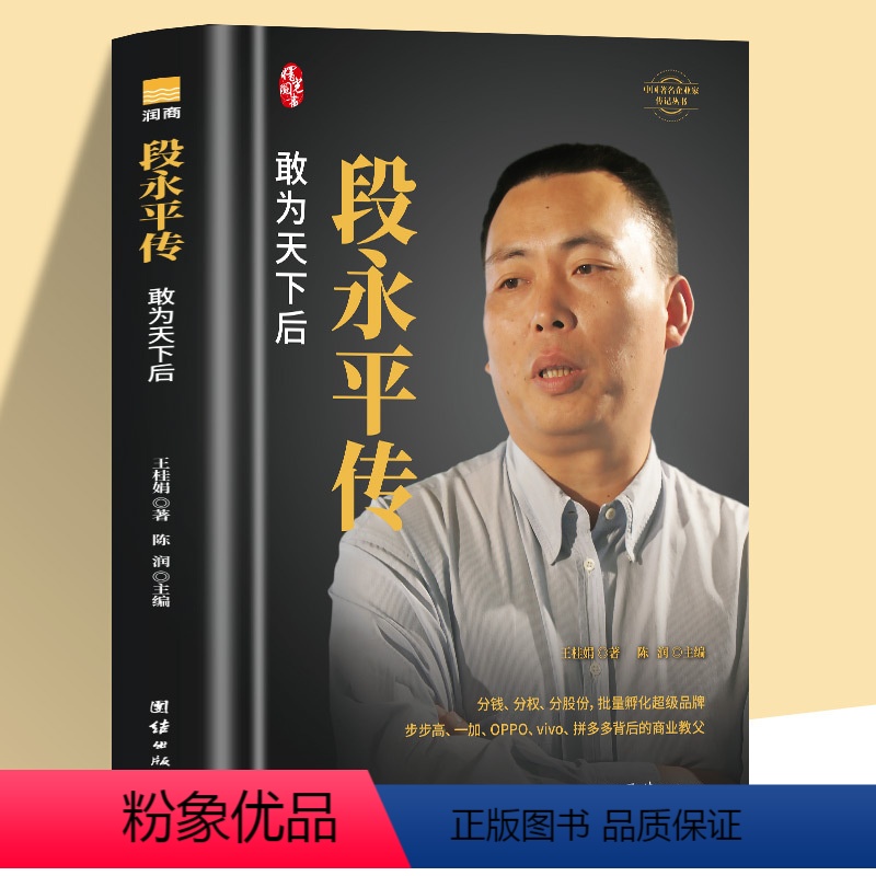 【正版】全新段永平传 精装新版 敢为天下后 中国著名企业家传记丛书 陈润著 商界名人传记自传 世界卓越的价值投资者之一