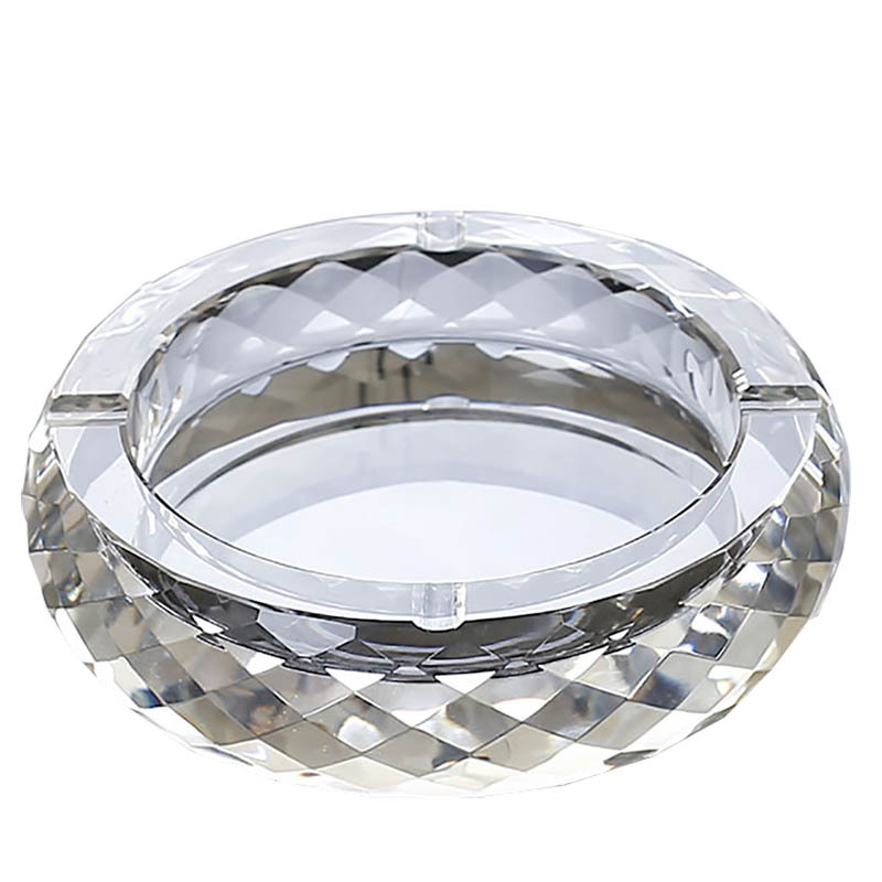 圆型烟灰缸scp2448水晶玻璃烟灰缸1515cm会议室办公个