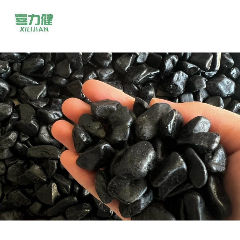 喜力健 天然砾石 1.2*1.5CM-打蜡黑色 袋高清大图