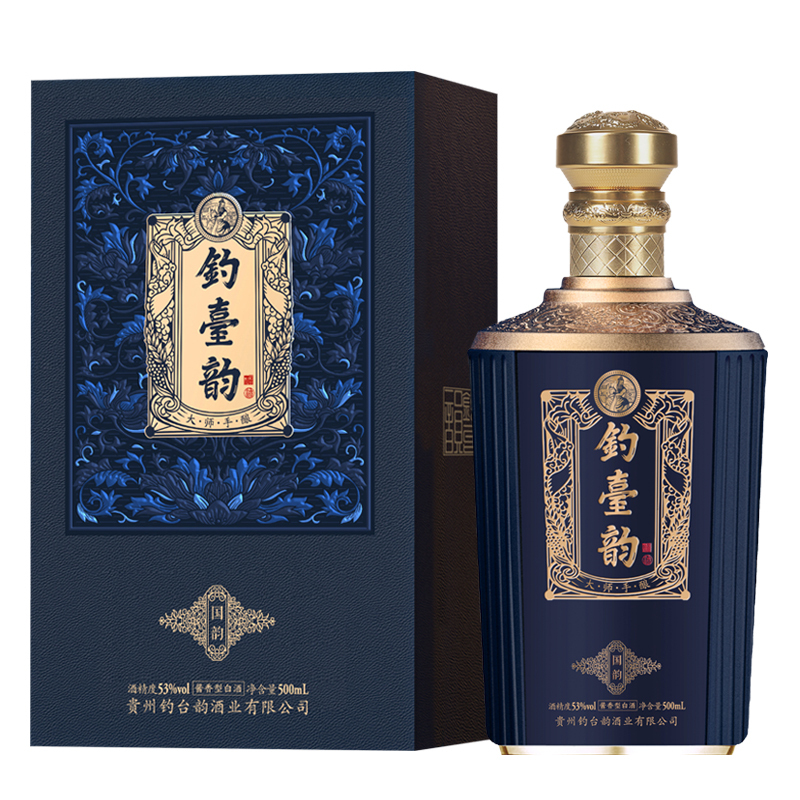 官方正品贵州钓台韵53度酱香型珍藏白酒古法工艺纯粮食酒500ml整箱6