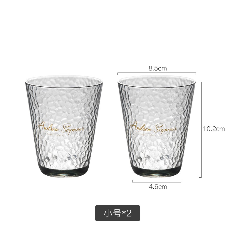 创意情侣洗漱杯套装家用漱口杯喝水杯子简约牙刷杯牙缸杯 三维工匠 透明杯2个装【加高】