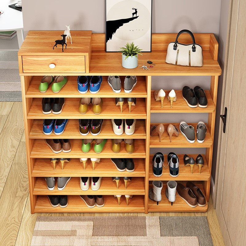 皇豹入户门家庭鞋柜防尘无门鞋架简易门口楼道进门一体靠墙多功能楼道