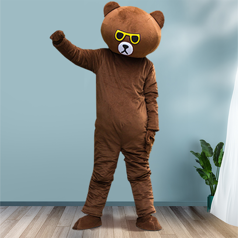 小窝厘 卡通玩偶服装道具熊 深布男(升级款)中码168-180CM