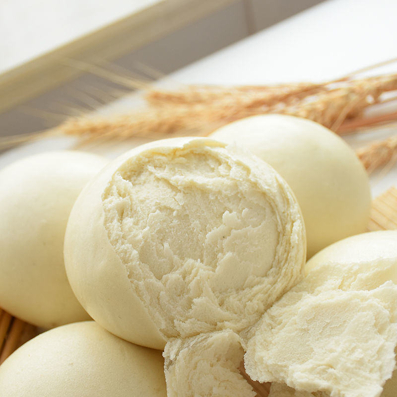 山东 馒头老面大馒头早餐包子方便面食馍馍 呛面大饽饽 呛面千层32个