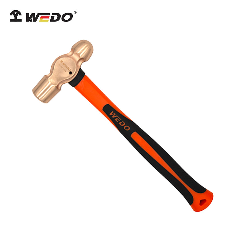 WEDO维度 防爆工具 无火花 防爆塑柄锤 铝青铜铍青铜 钳工维修锤 铍青铜340g