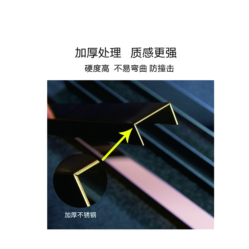 诚成昊冉广告 不锈钢装饰包边条 1米*0.1米(米)(定制产品)高清大图
