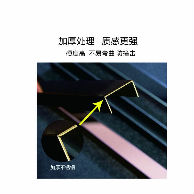 诚成昊冉广告 不锈钢装饰包边条 1米*0.1米(米)(定制产品)图片