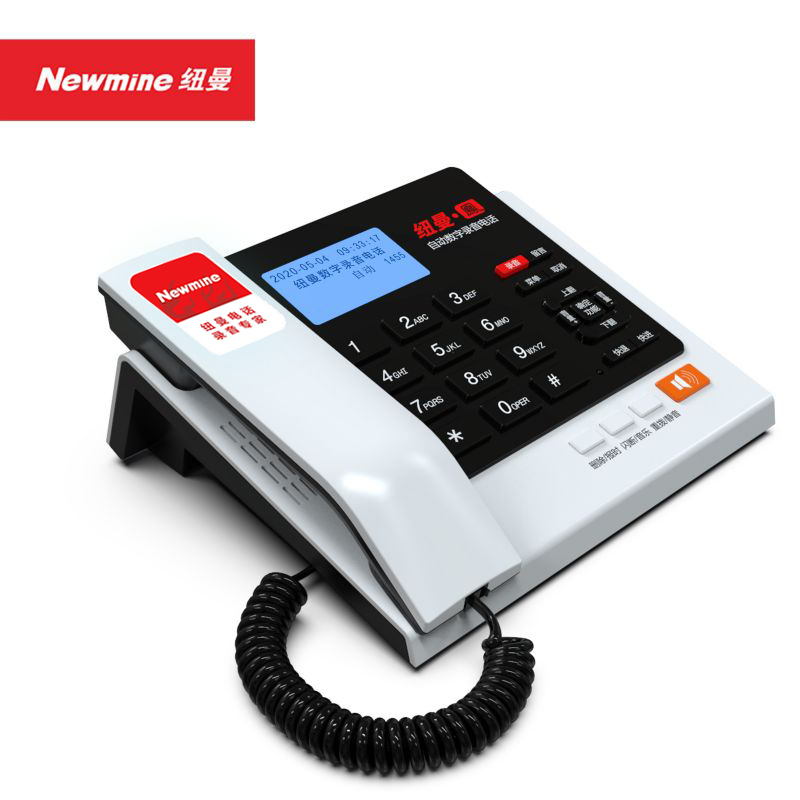 纽曼Newmine 录音电话 HL2008TSD-808(R) 桌面设计来电显示号码存储功能强大高清大图