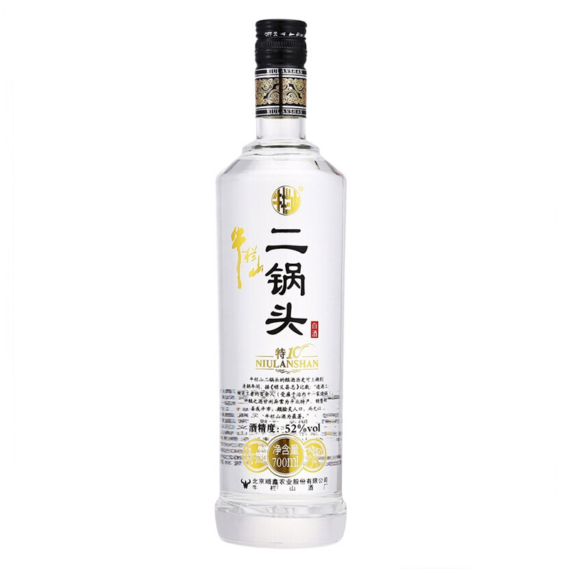 牛栏山 二锅头 特制10 52度 700ml 清香型白酒 单瓶装 高度酒