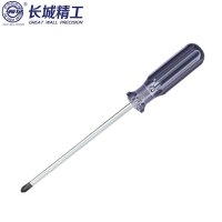 长城精工 Cr-V蓝透双色彩条柄螺丝批 十字起子改锥工具 5*75mm 270135 10把/件 1件