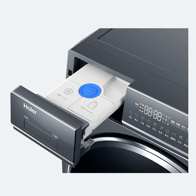 海尔(Haier)洗衣机 家用10kg大容量洗衣机XQG100-BD14376LU1巴赫银 直驱变频单位/台