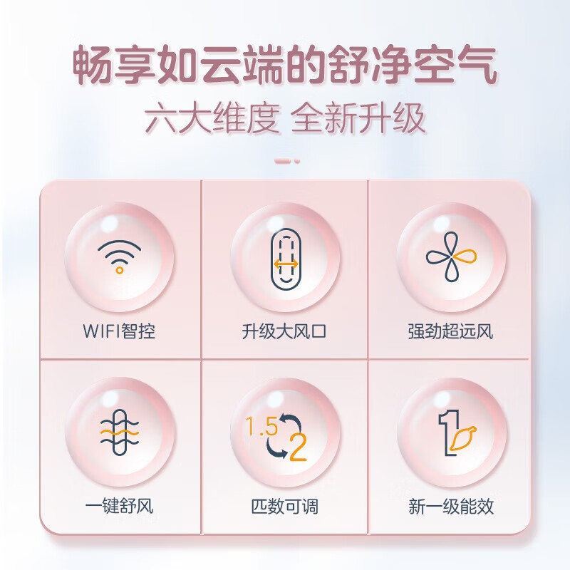 奥克斯(AUX)空调柜机2匹 家用空调变频 新一级能效 立式空调客厅 冷暖KFR-51LW/BpR3AQE1(B1)