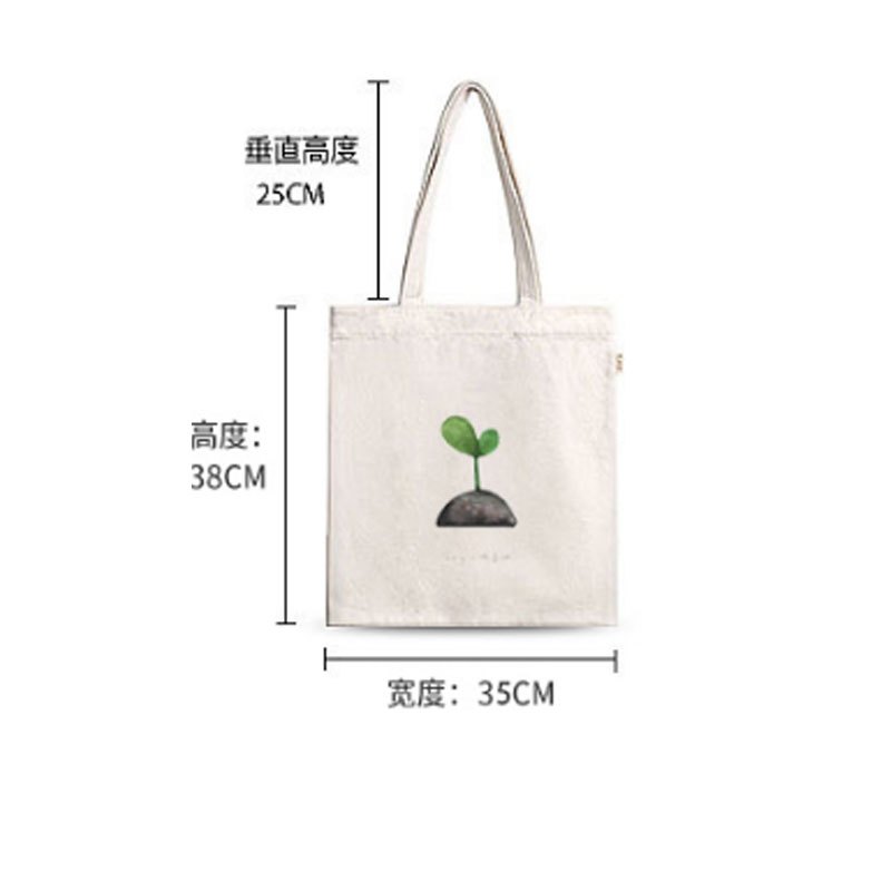 文艺单肩帆布包字母印花购物袋小清新手提包日系森女布包布袋生活日用收纳用品收纳包