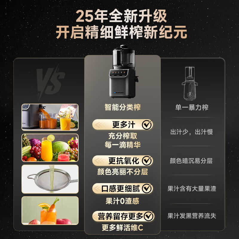 蓝宝(BLAUPUNKT)3L容量原汁机BP-YJ05高清大图